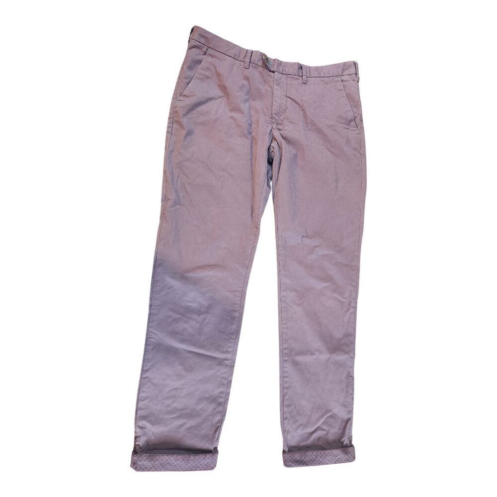 Ted Baker London mens Pants purple sz 34R casual golf preppy‎